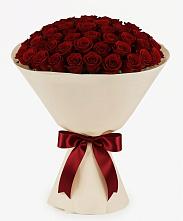 Букет 101 Бордовая роза Блэк Бакарра в Харпе