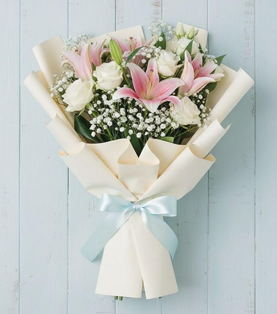 Букет цветов из: Лилии в Харпе