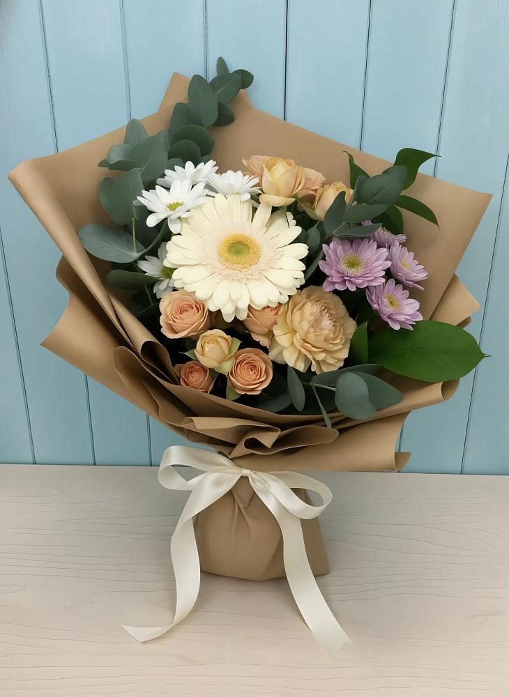 Букет цветов из: Герберы и Хризантемы в Харпе