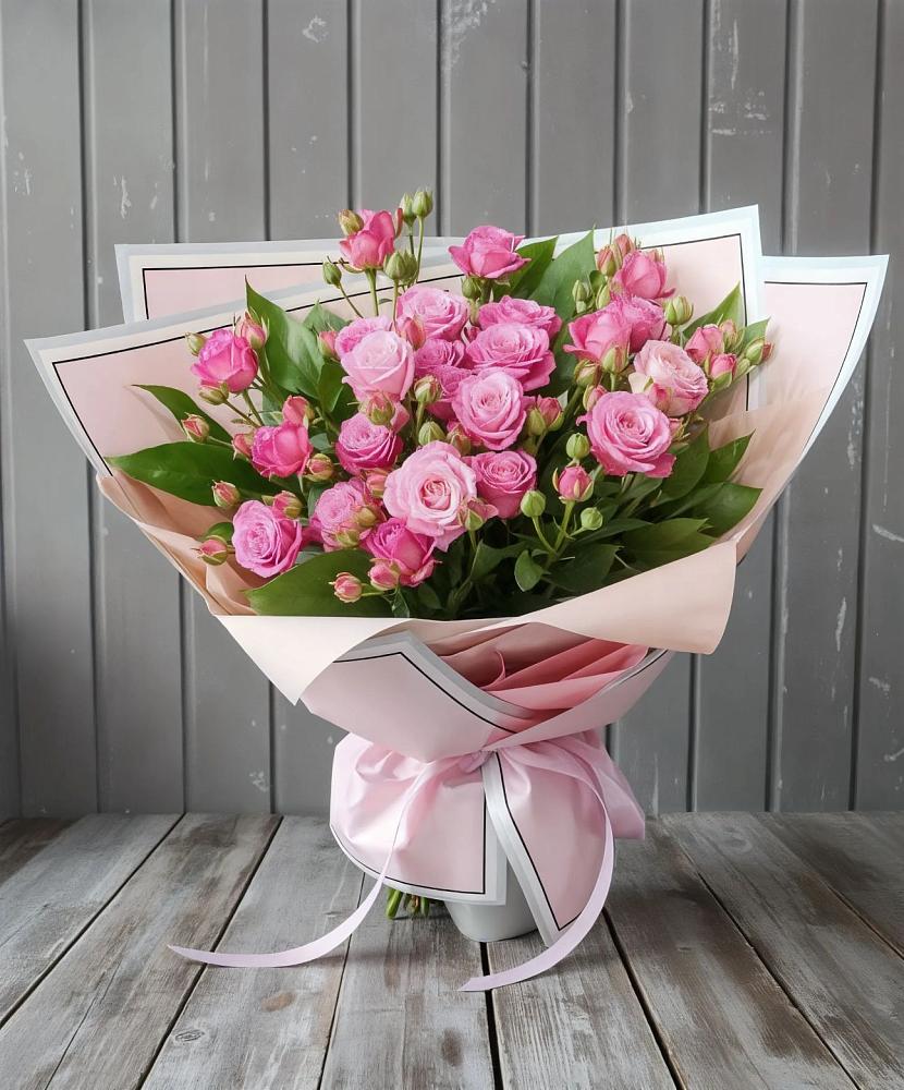 Букет Розовый кустик в Харпе