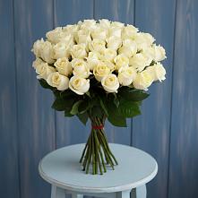 Букет 51 Белая роза Эдлесс Лав #REPLACE_PRED# Харпе