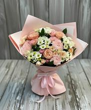 Букет цветов из:  Гвоздики, Розы и Хризантемы в Харпе