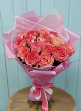 Букет 15 Розовых роз Равель #REPLACE_PRED# Харпе